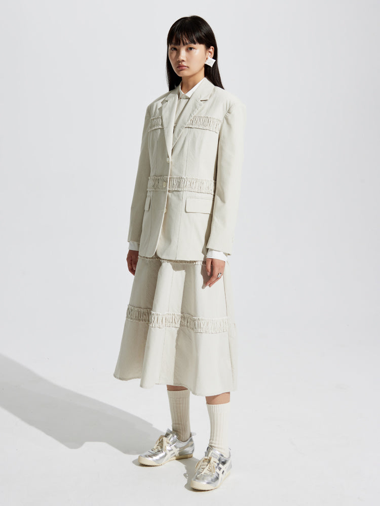 Veste mûre de rattrapage longue modeste naturelle