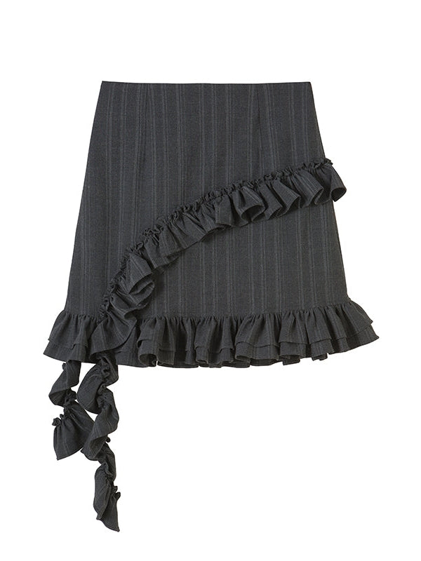Ruffle A-line Skirt