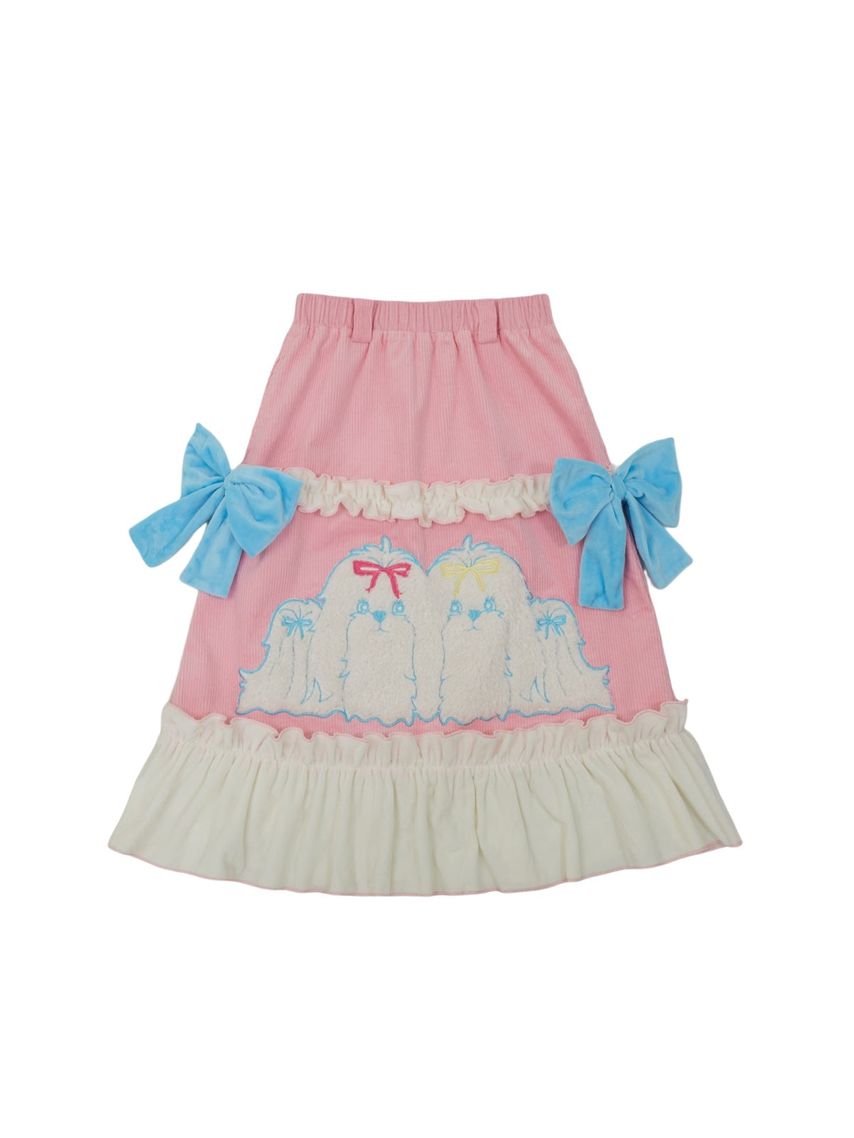 Gedruckter Cord -Spitzenrock