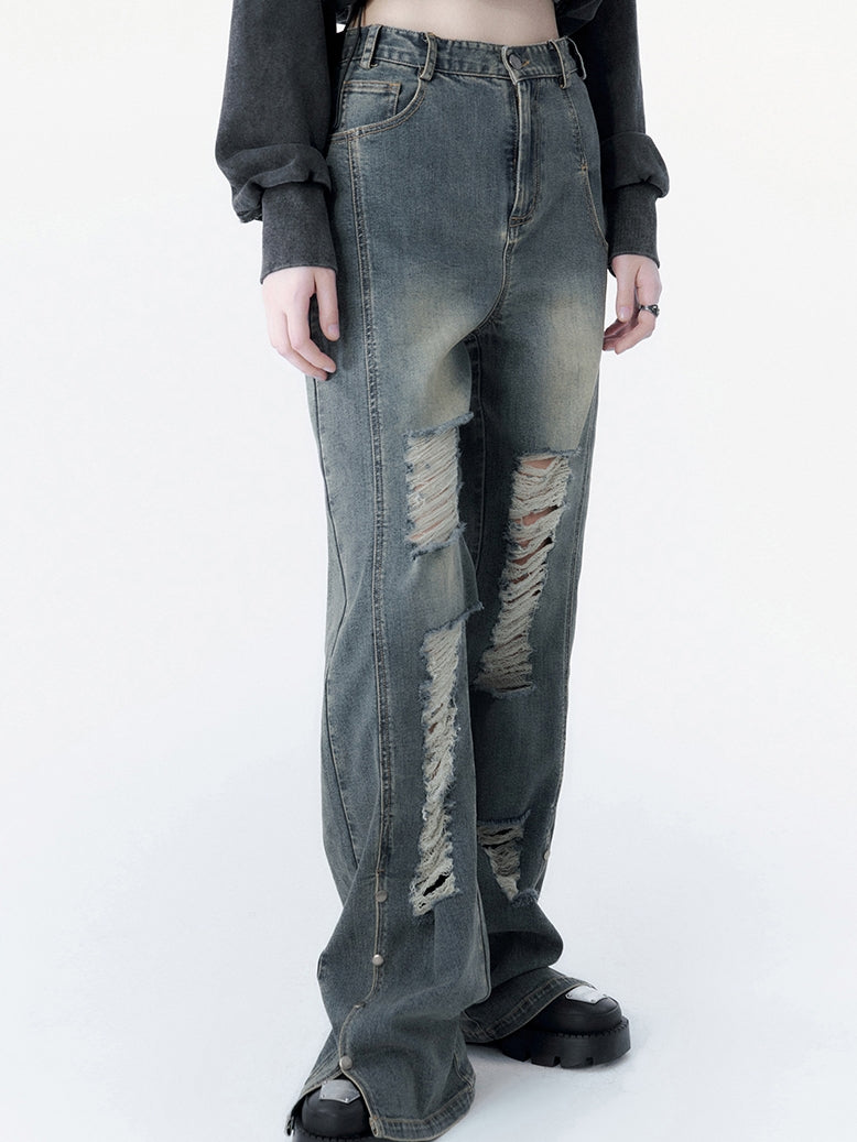 Hohe Taille lose Strömer