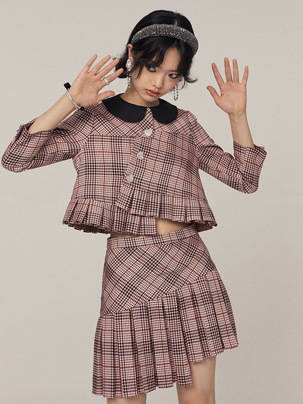 Veste à plaid rétro