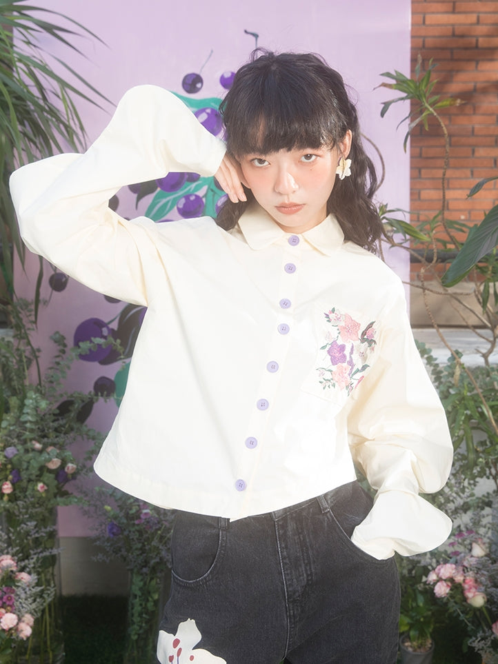 Kirschblüte Stickerei