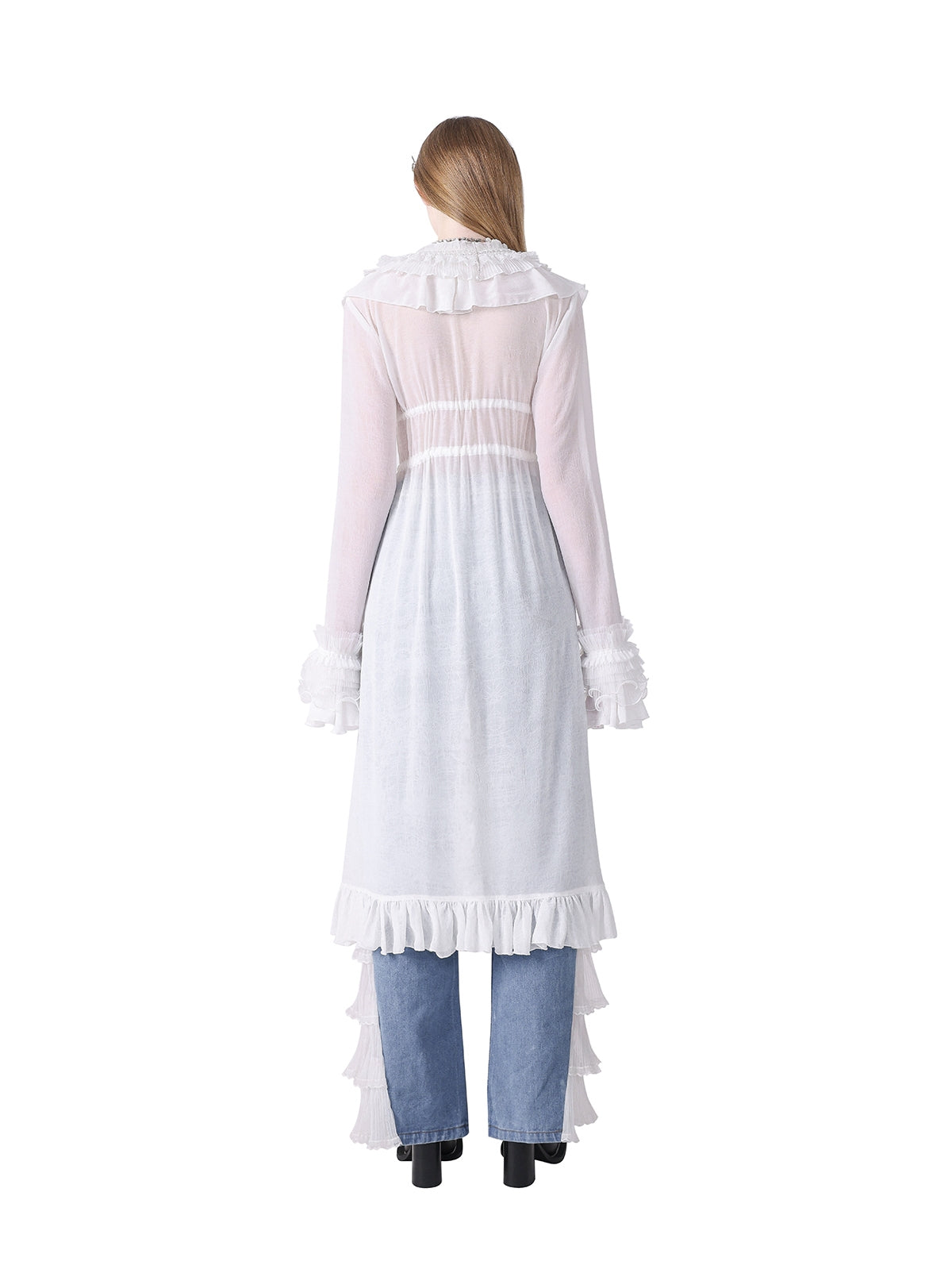 Fee Spitze Sonnenschutzmittel mit langer Strickjacke