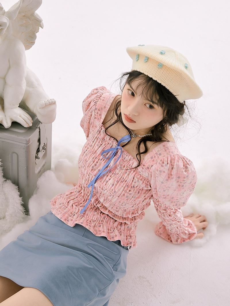 Falten Sie eine Bluse mit Schaufelschotter