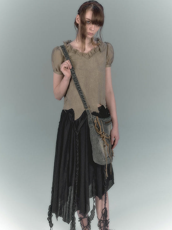 Irregular Tulle Skirt