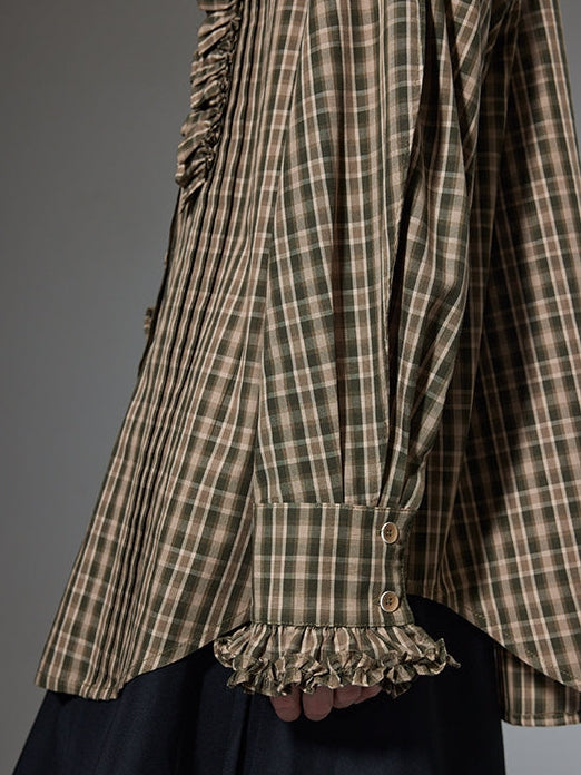 Multi-Layered Ruffled Doll Collar Shirt