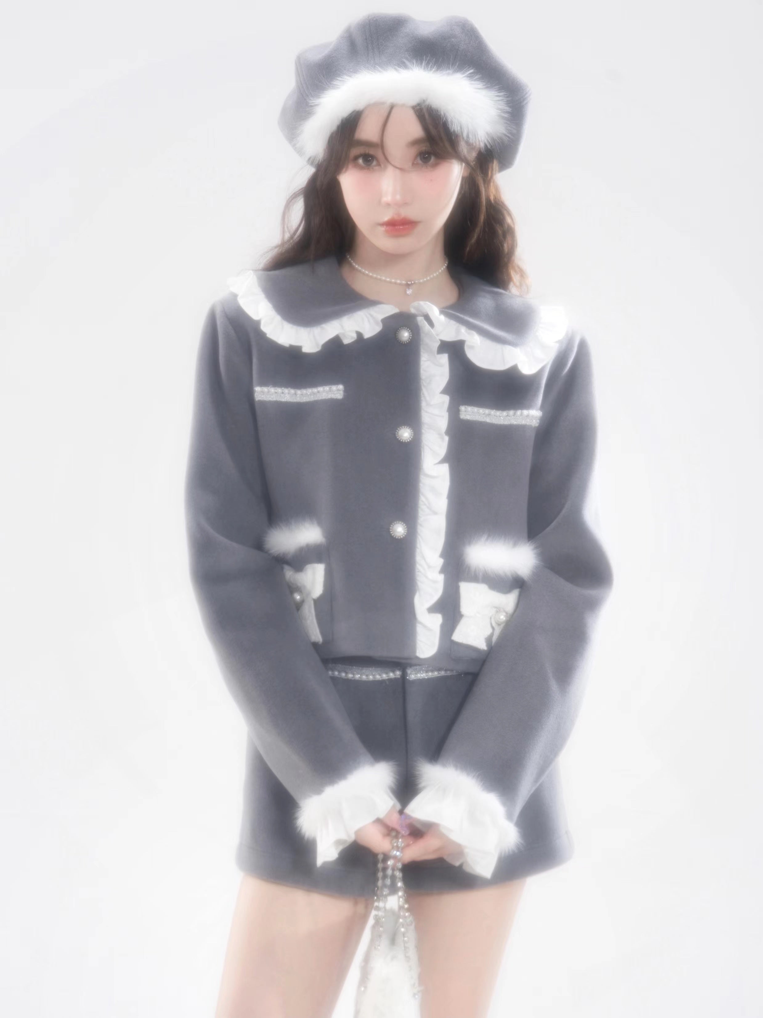 Quilted Jacket & Shorts Pants