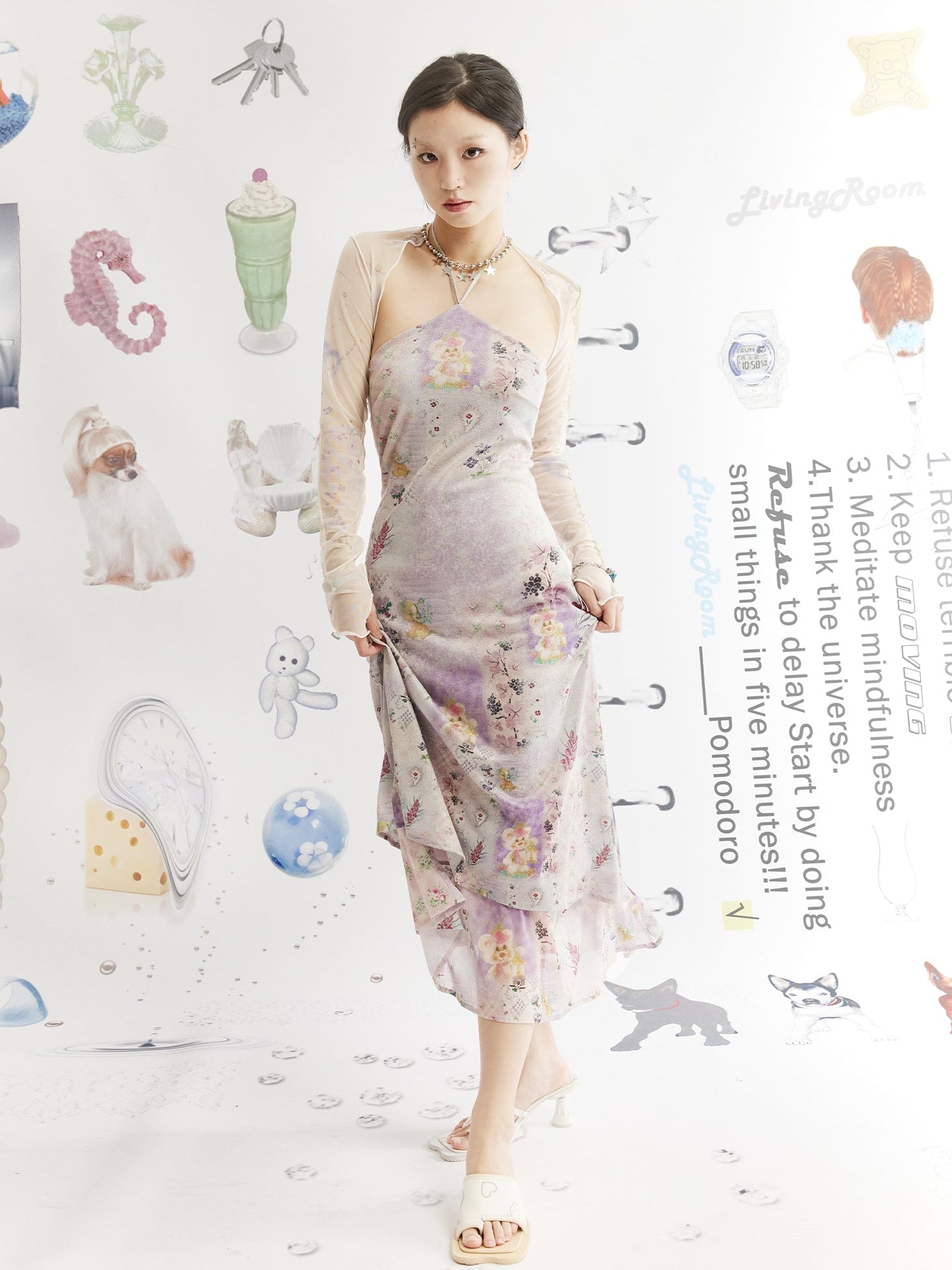 고삐 스트랩 두 가지 방법 드레스를 인쇄하십시오