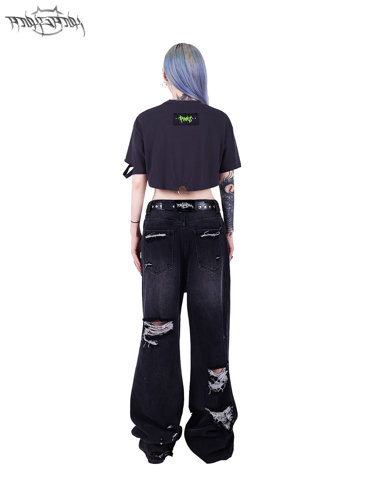 Cropped Loose Nichi Ring T-shirt