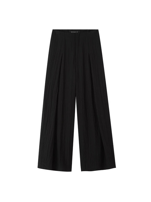 High-Low Drop Waist Wide-Leg Pants