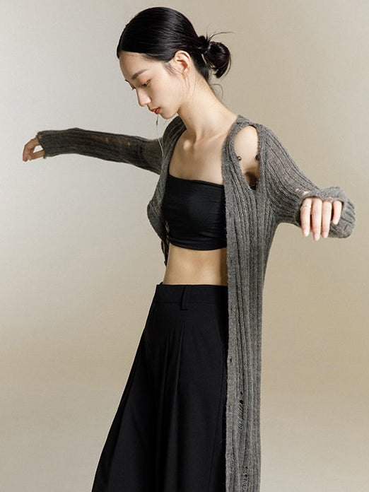 Long Knitted Cardigan