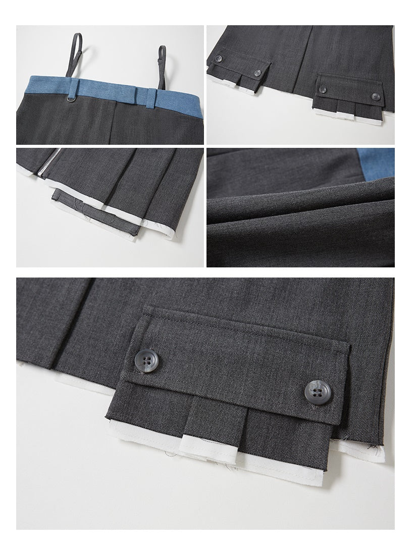 밑단 레이스 짧은 캠리솔