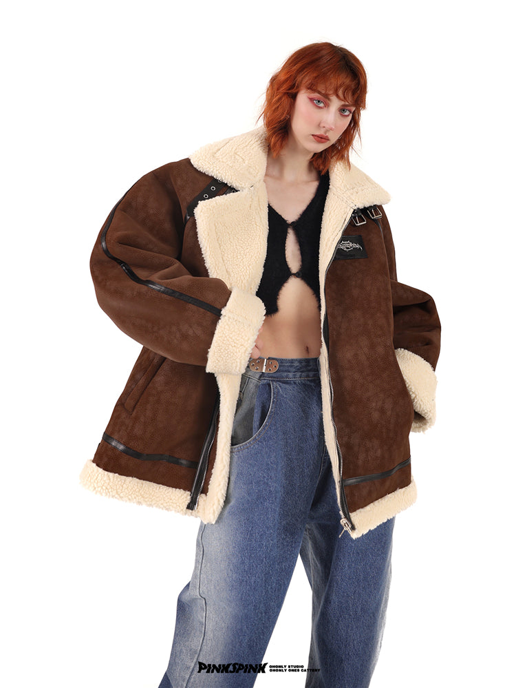 Blousob 2ways réversible à col en daim