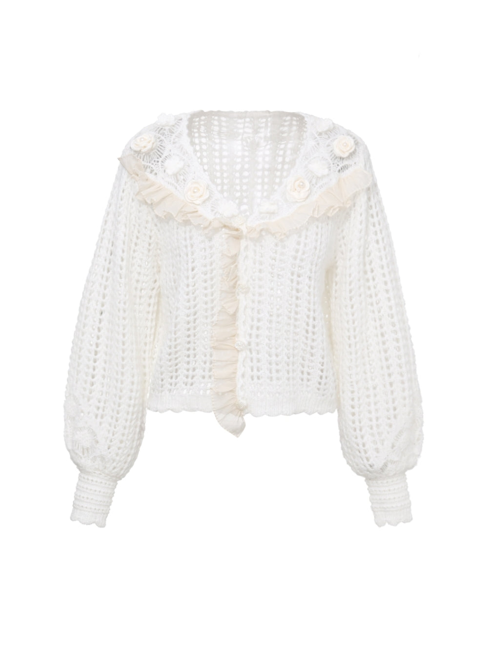 Cardigan en tricot rose à calibre bas douce