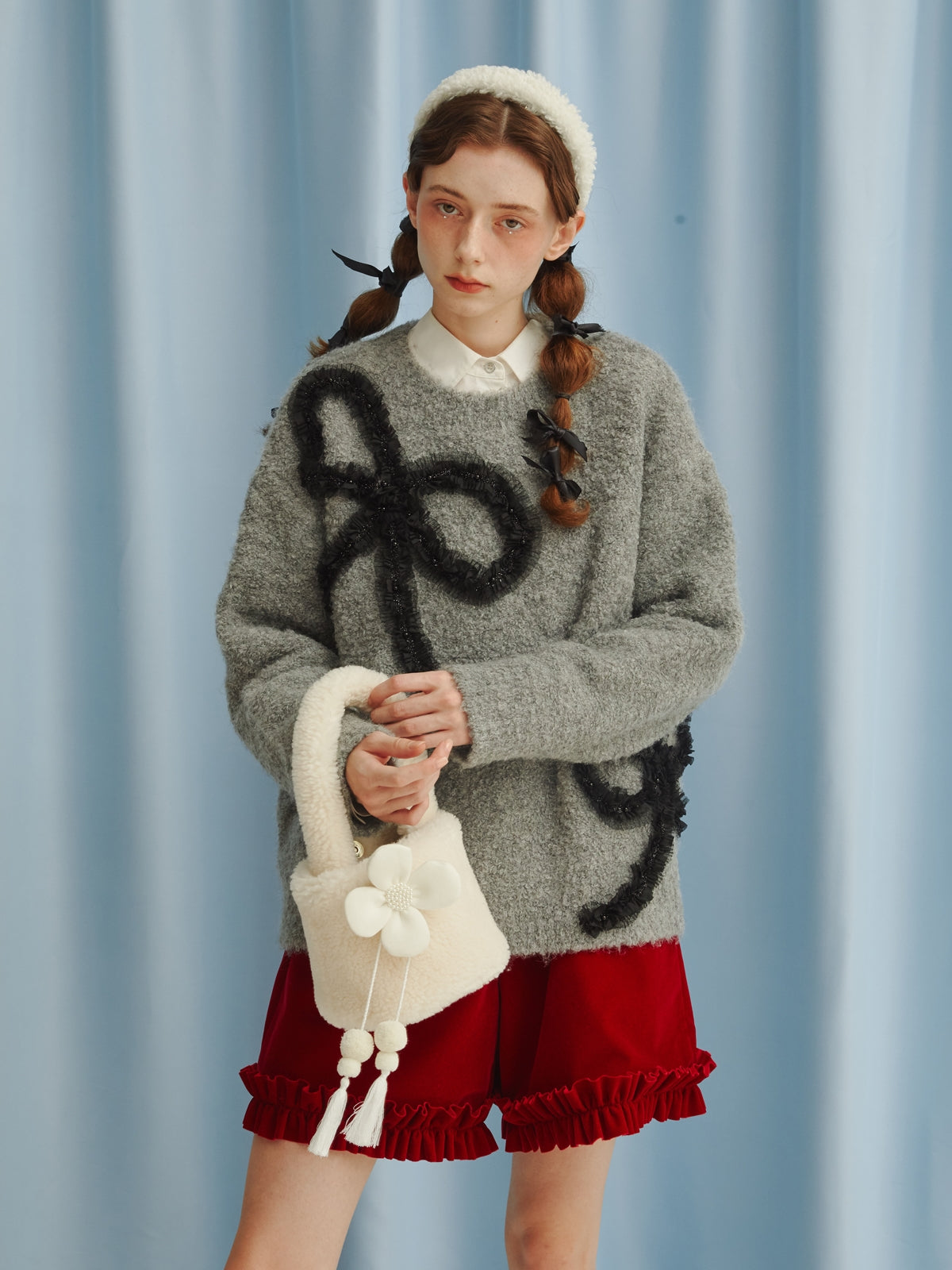 Süße süße Band Stickpullover stricke