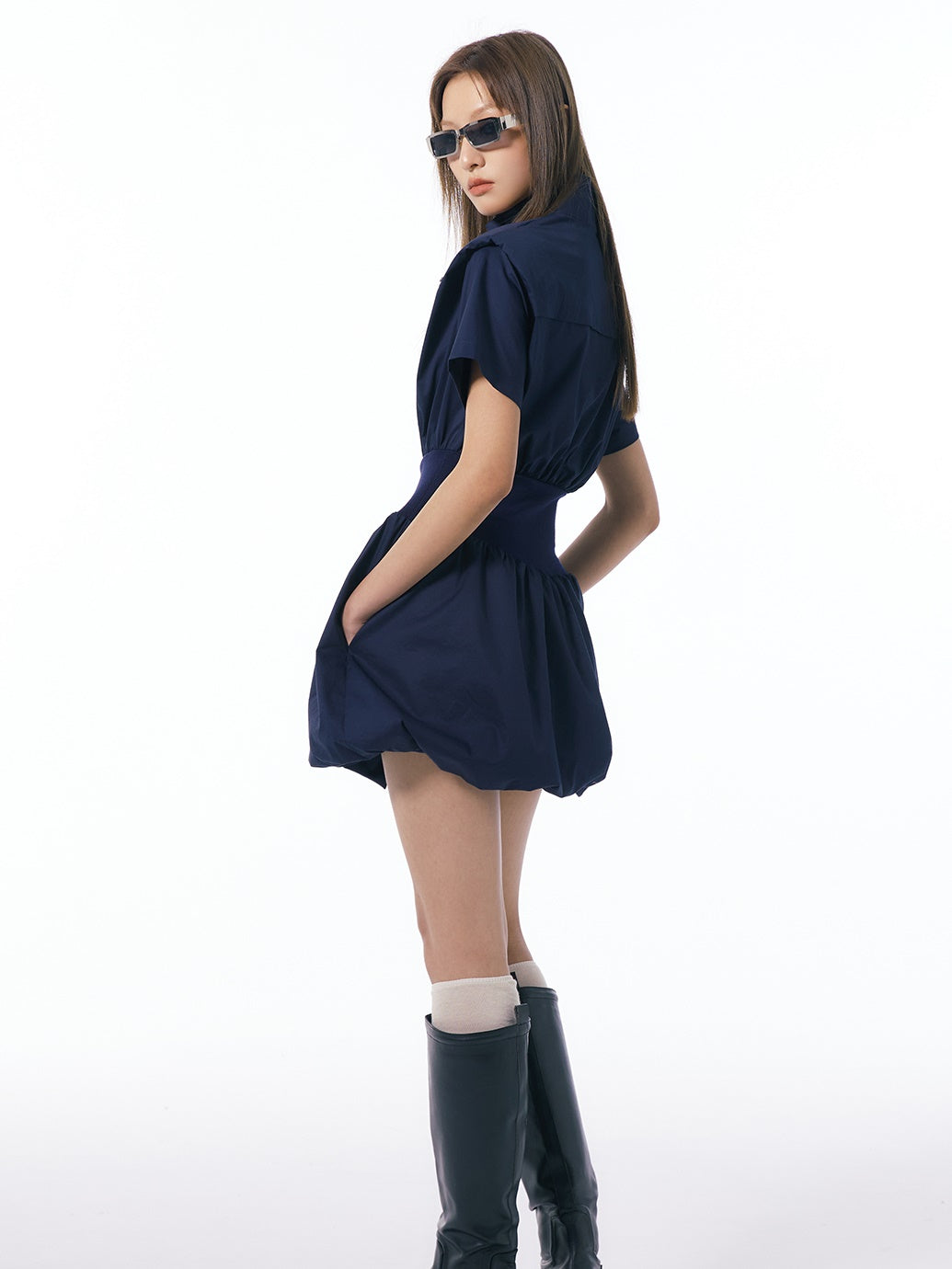 Standcollar Taille Form Ballon Einteiliger