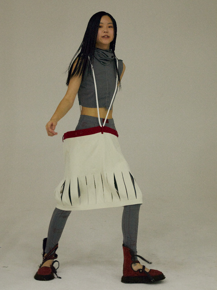 Niedrige Taille locker Hohlrock