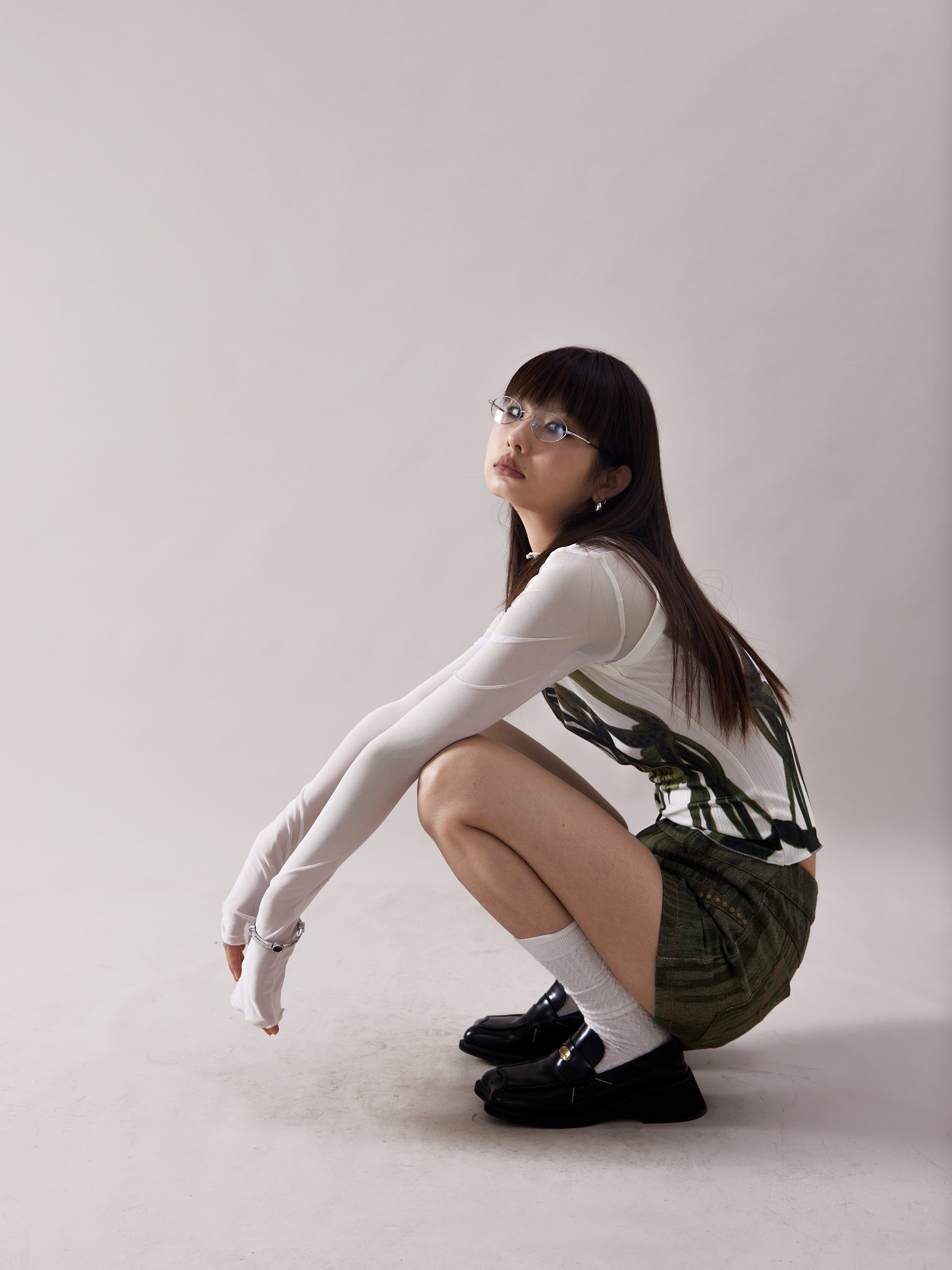 Blumendruck gefälschter zweiteiliger Bottom-Hemd