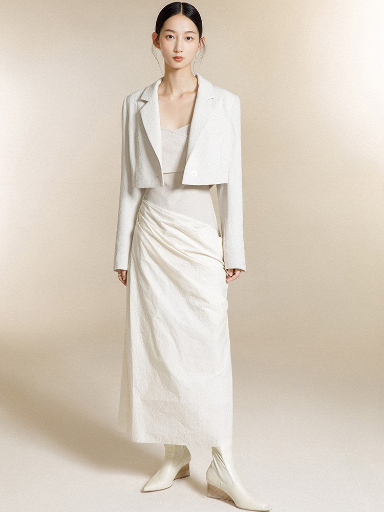 Dreidimensionales Kleid von Falten-Hosentender