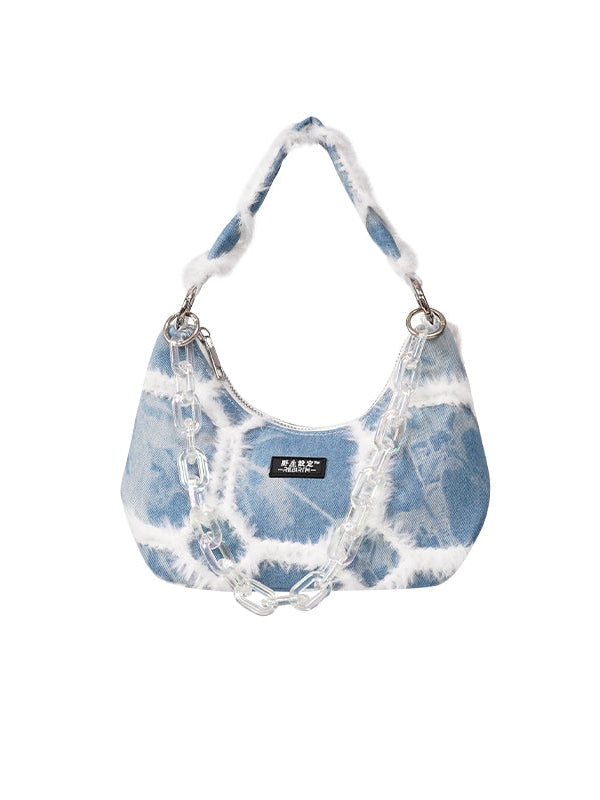 Denim Retro Armpit Bag