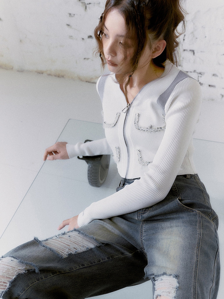 Hohe Taille lose Strömer