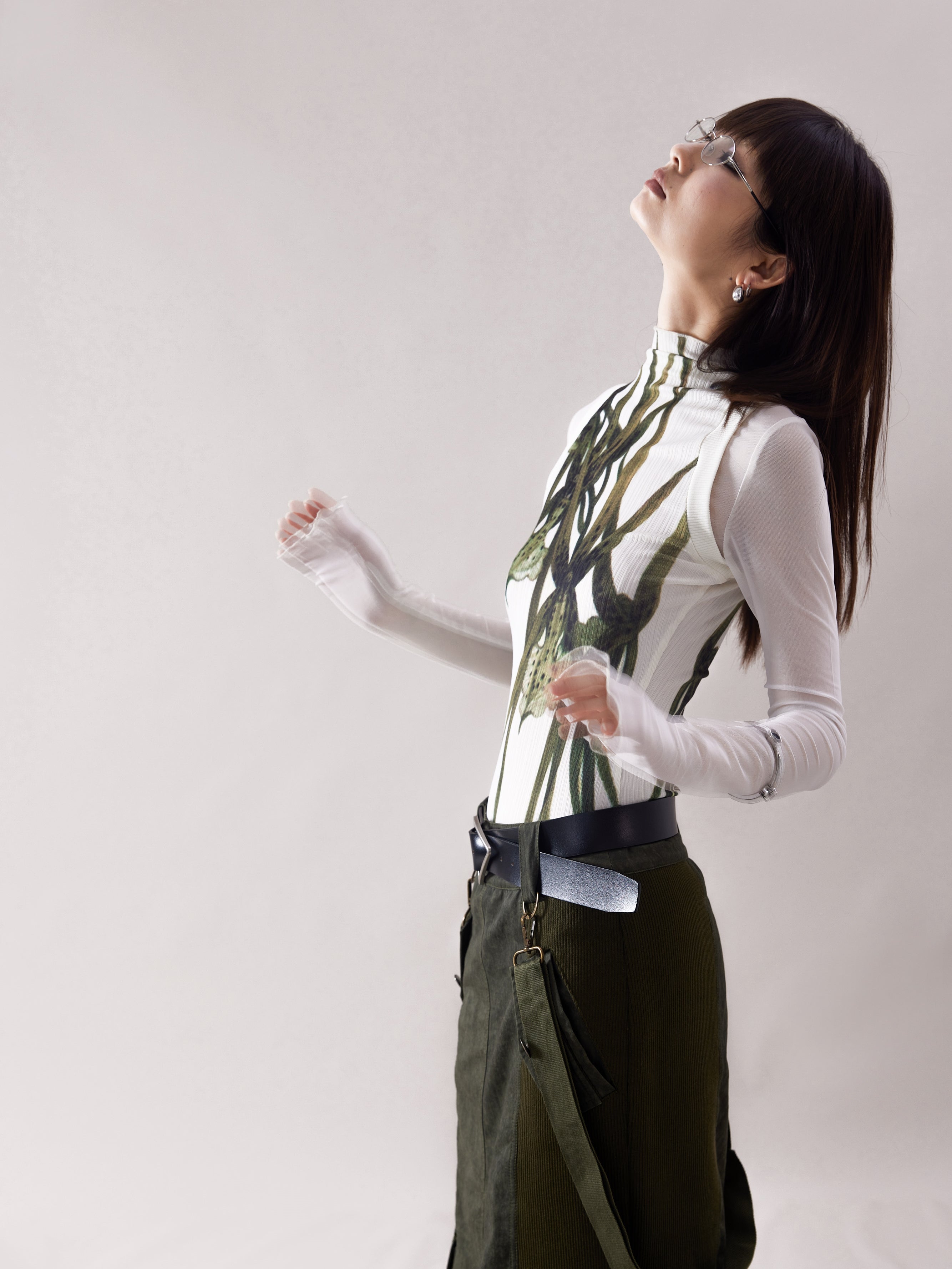 Blumendruck gefälschter zweiteiliger Bottom-Hemd