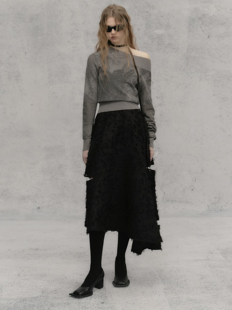 ONE-SHOULDER PULLOVER