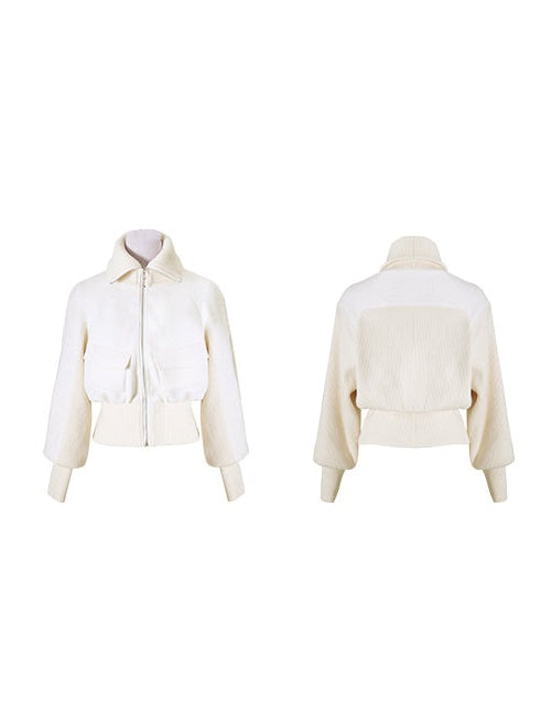 Feather Textural Knittde Jacket