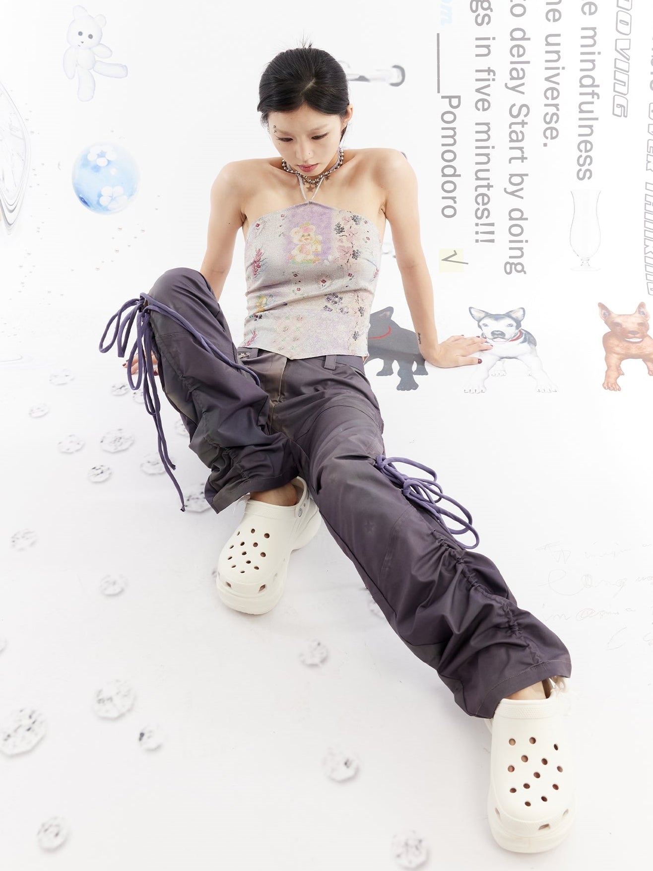 인쇄 된 고삐 스트랩 조끼