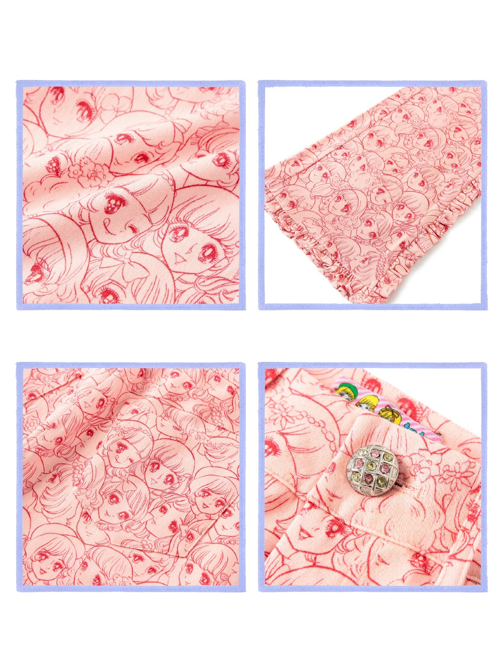 Print Ruffles High Waist Flared Pants