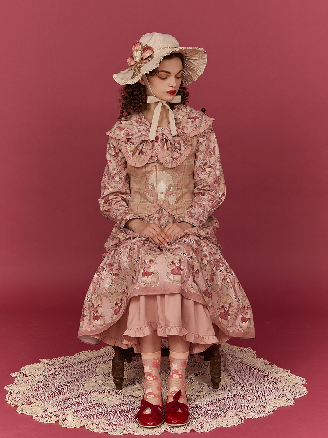 Choux mignon de brise mignonne rétro antique douce