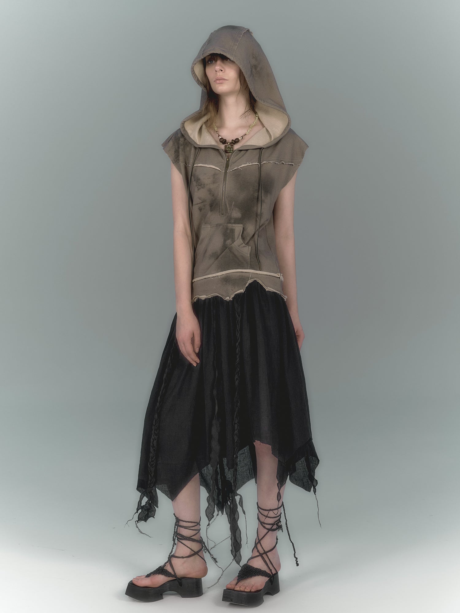 Irregular Tulle Skirt