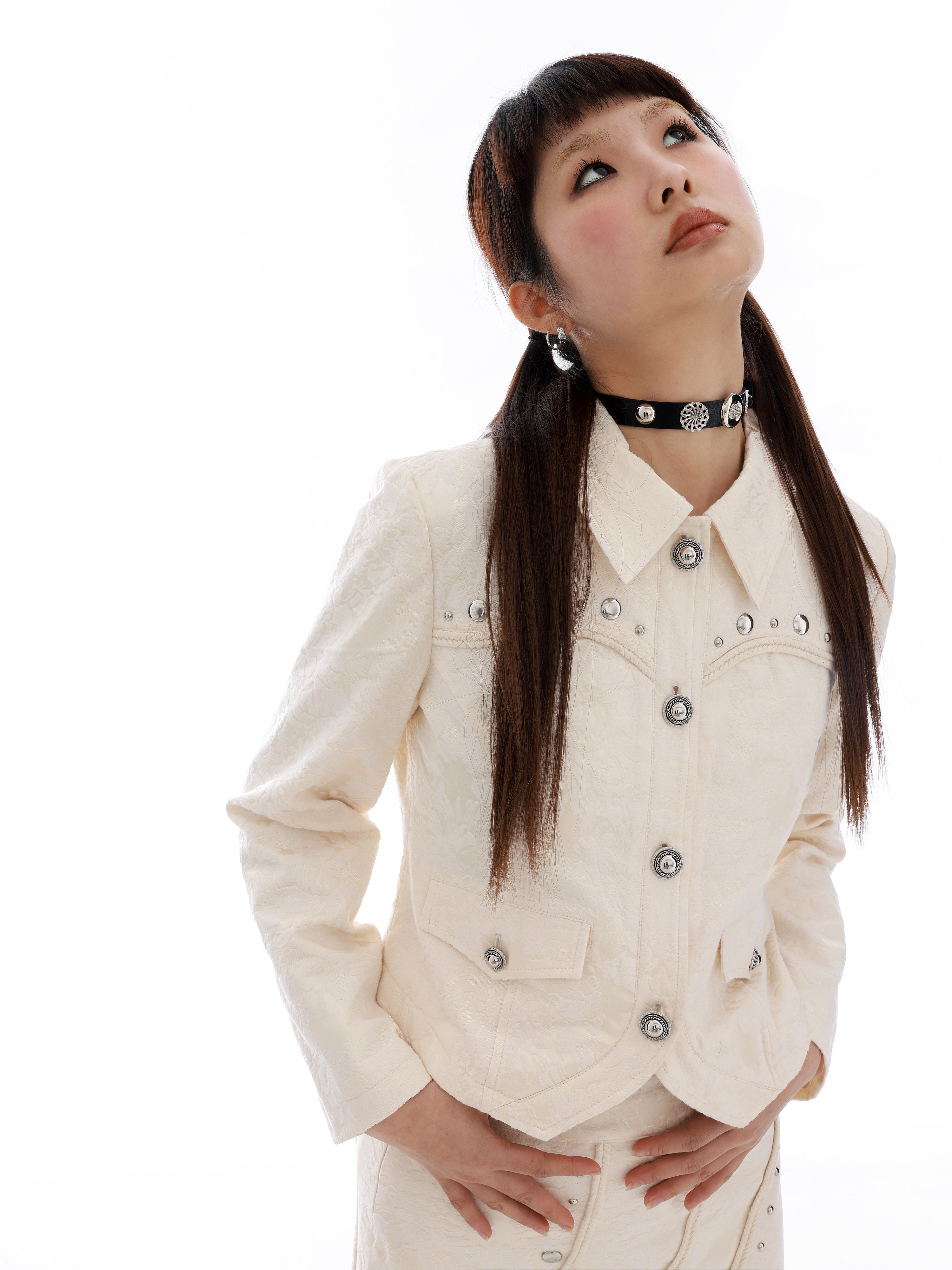 JACQUARD RETRO COLLEGE SENSE JACKET