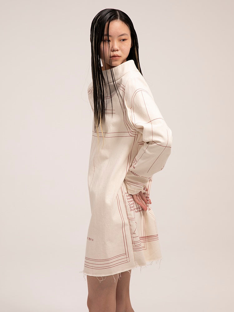 느슨한 해협 틈새 드레스