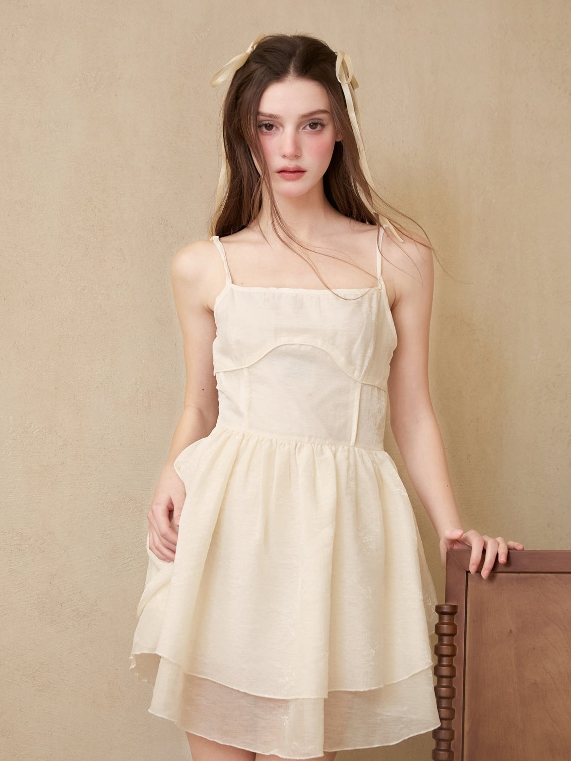 Camisole Short Dress & Cropped Strap Jacket