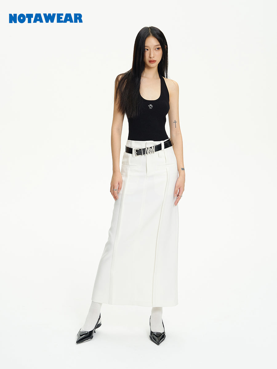 Plain Long Simple Skirt