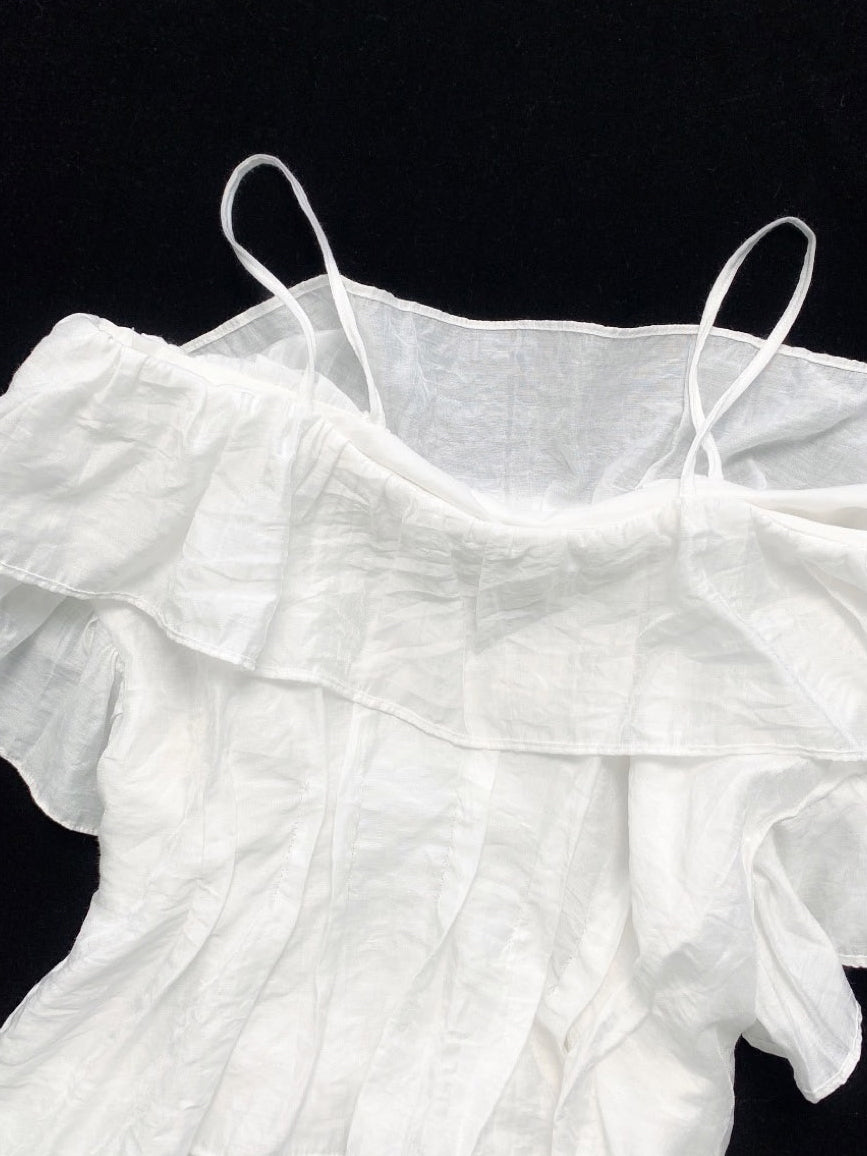 짧은 슬리드 탑 + 스커트