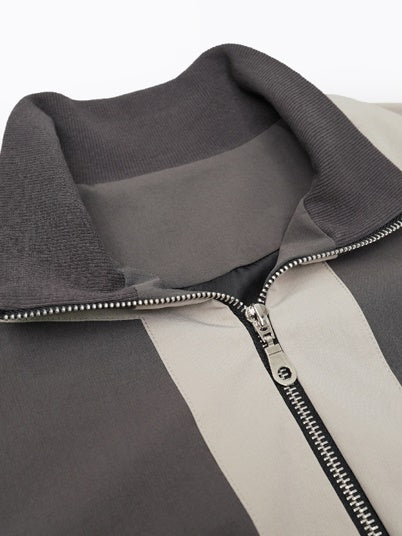 색상 대비 스티칭 재킷