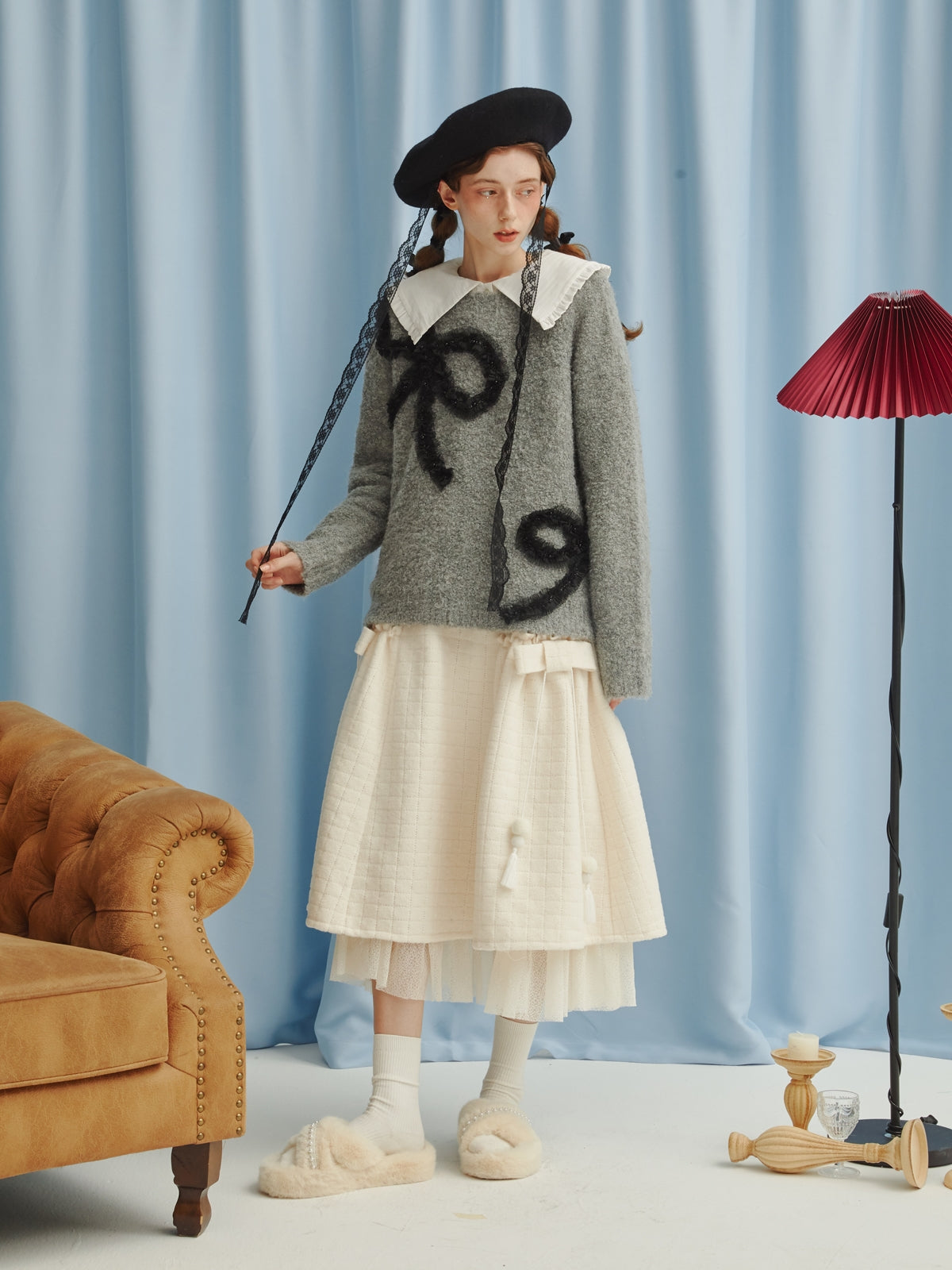 Süße süße Band Stickpullover stricke