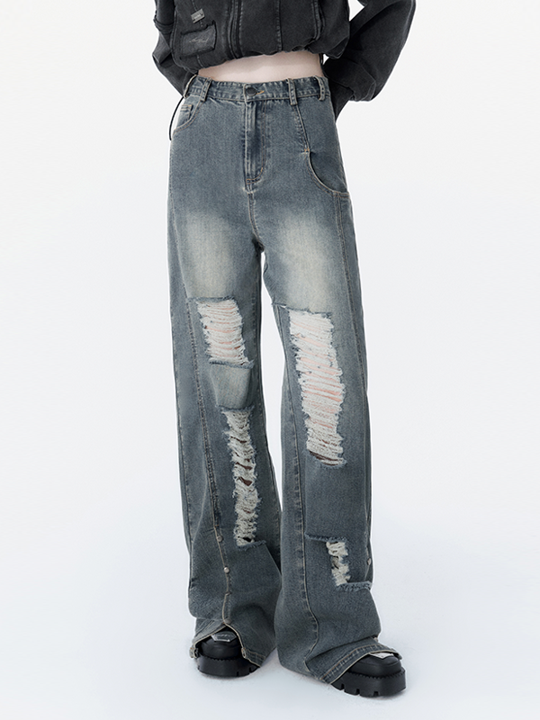 Hohe Taille lose Strömer