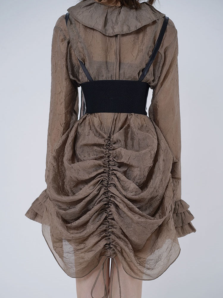 케이크 소매 셔츠