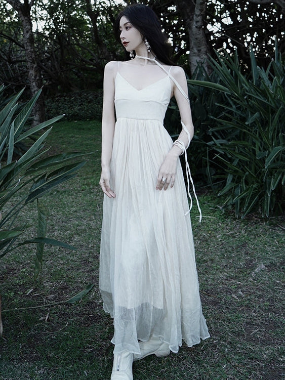 Französische Kleid von Hosenträgern