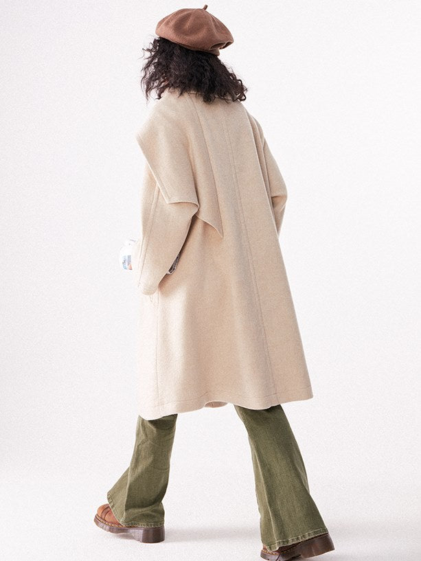 Mid-Length Woolen Coat
