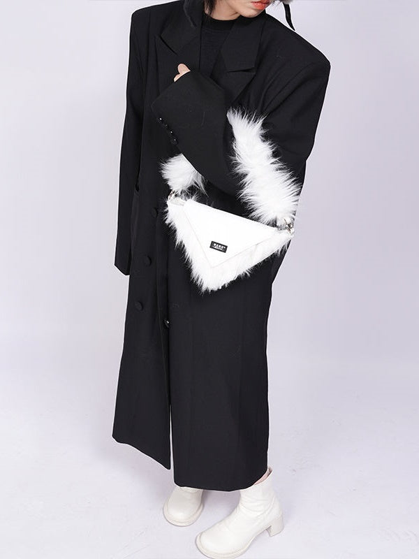 Pelz eine Schulter -Diagonal -Tasche