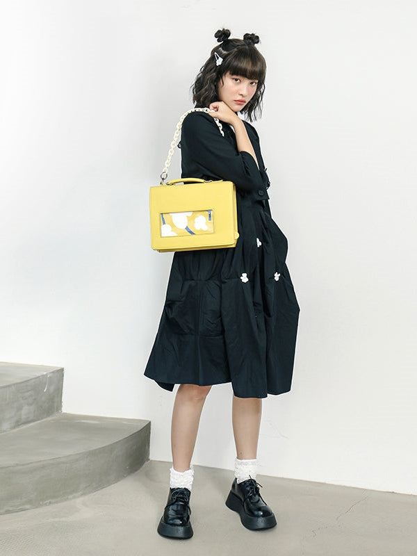 HORIZONTAL SQUARE BAG