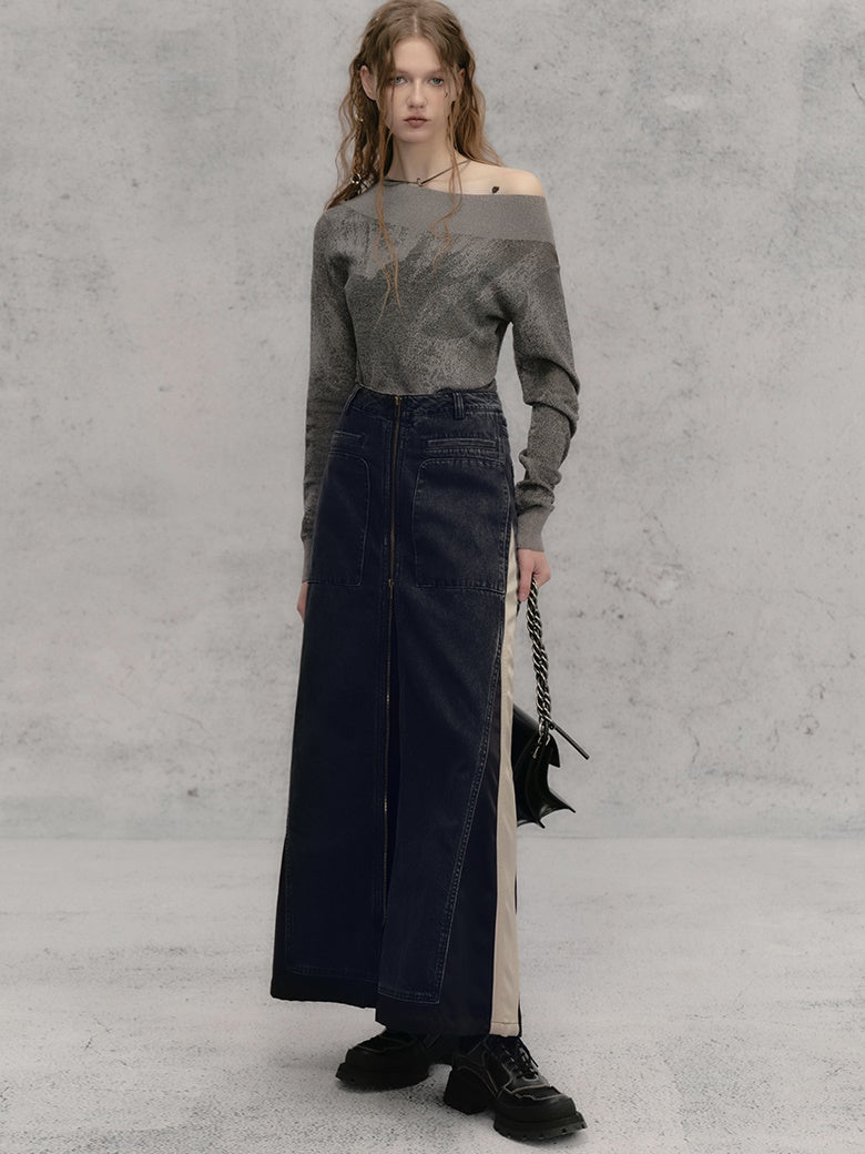 ONE-SHOULDER PULLOVER