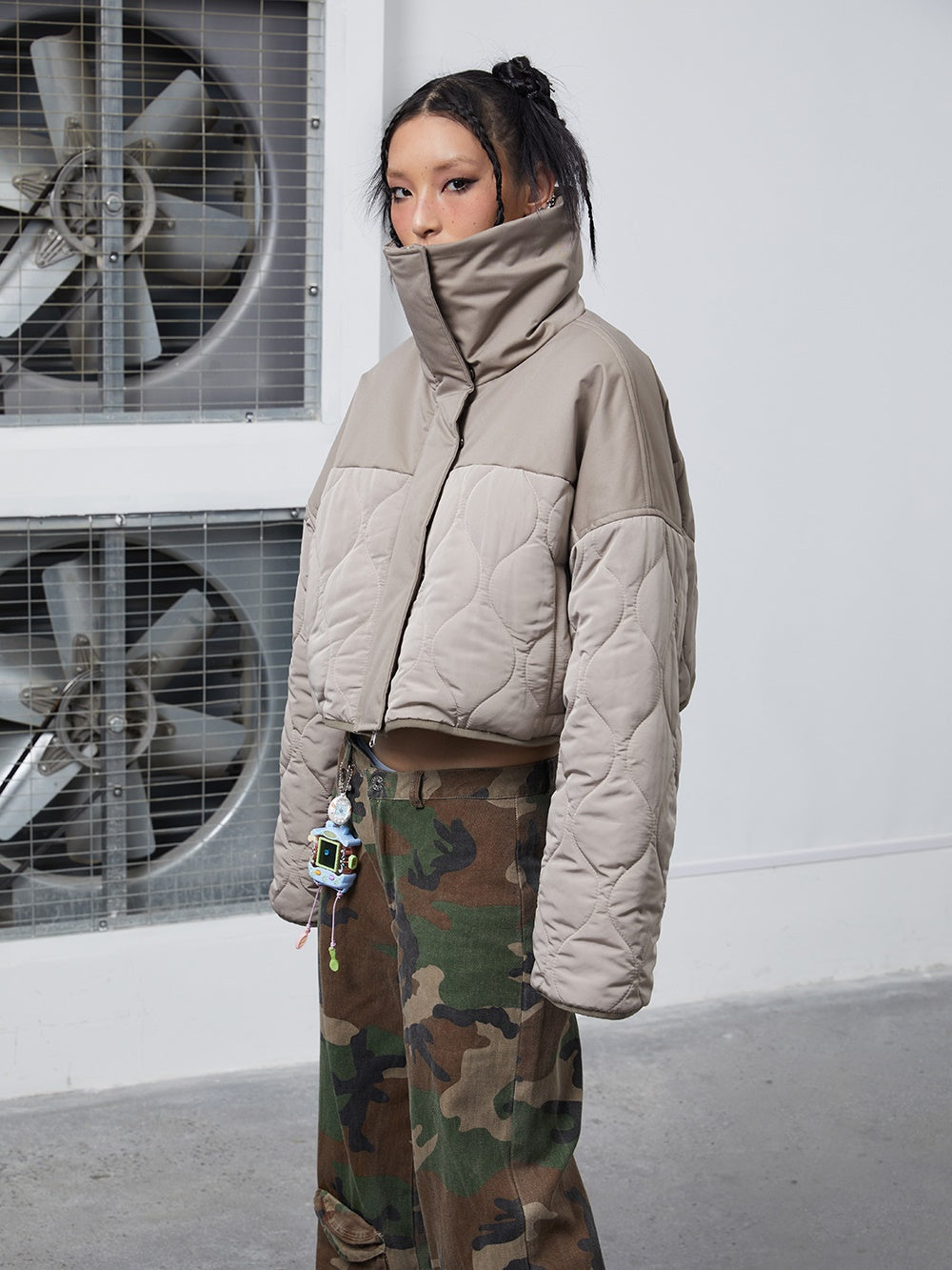 Kaufmantel Zipper -Mantel