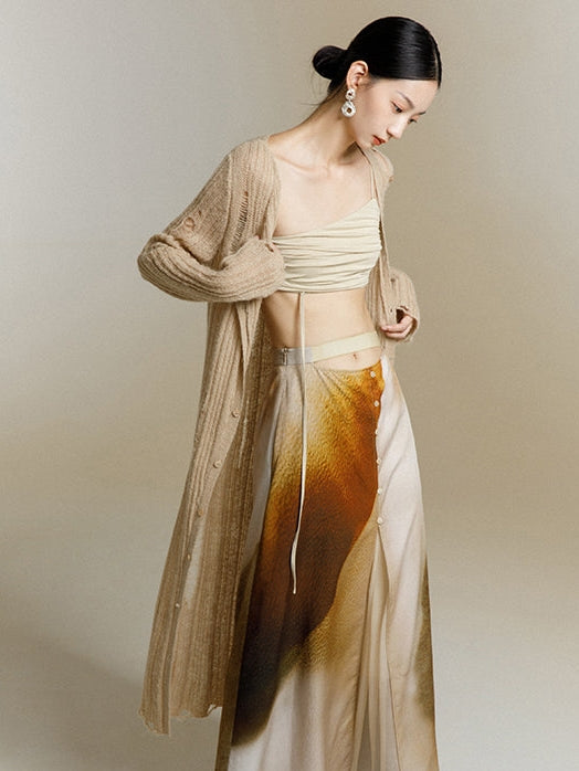 Long Knitted Cardigan