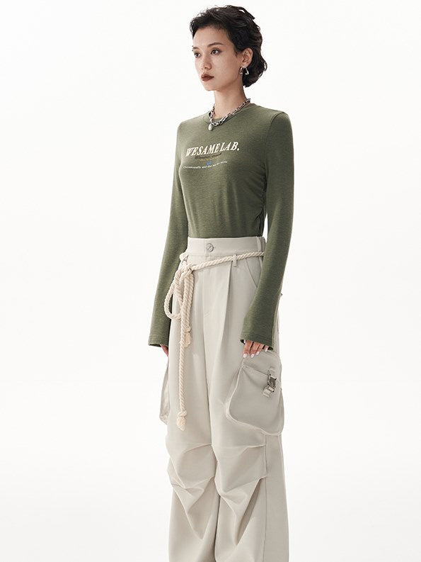 Briefe drucken Langarm T-Shirt