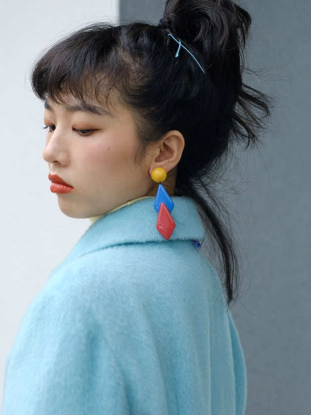 수지 기하학적 귀걸이